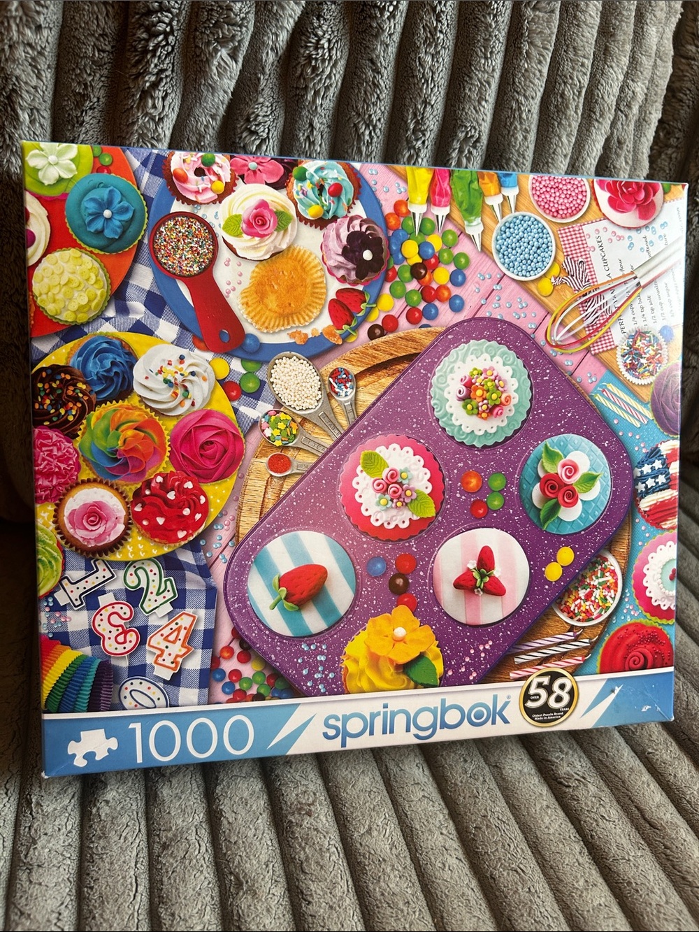 Springbok Cupcake Chaos 1000
Piece Jigsaw Puzzle 2022 Made in USA 
24” x 30”